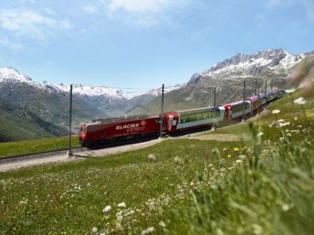Glacier Express Scenic Train Zermatt to St. Moritz (1st & 2nd Class)