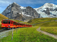 2nd Class Interlaken Ost to Jungfraujoch via Lauterbrunnen or Grindelwald, Roundtrip**Vendor Voucher**